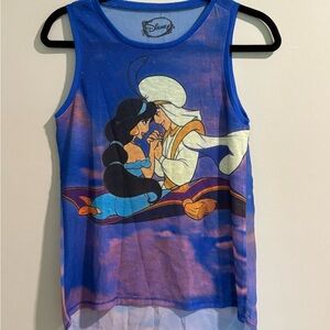 Disney Aladdin and Jasmine whole new world tank Top end of movie purple outfit